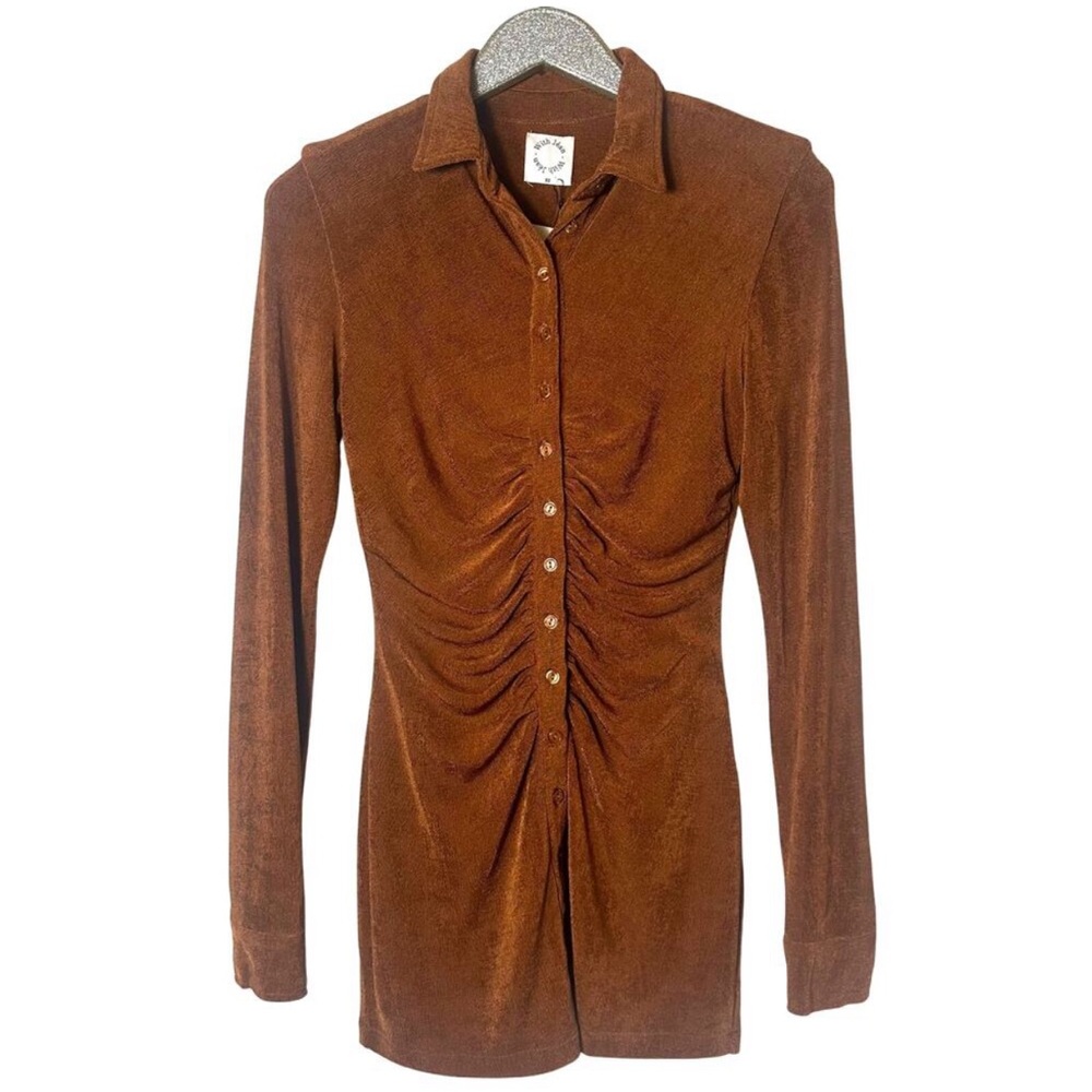 Elegant Brown Mini Dress